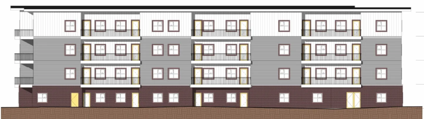 North elevation renderings
