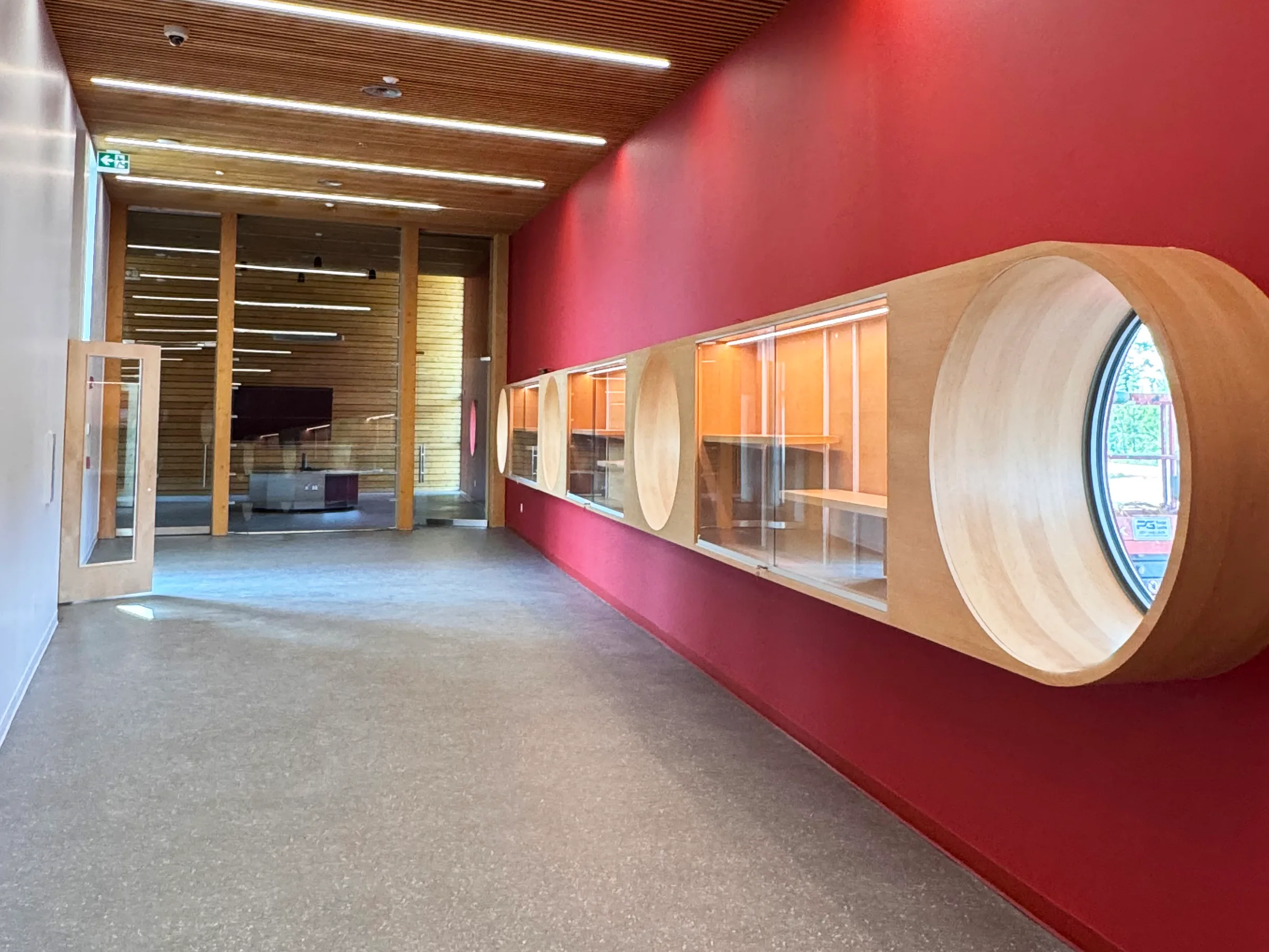 McLeod Lake Wellness Centre. View of the lobby.