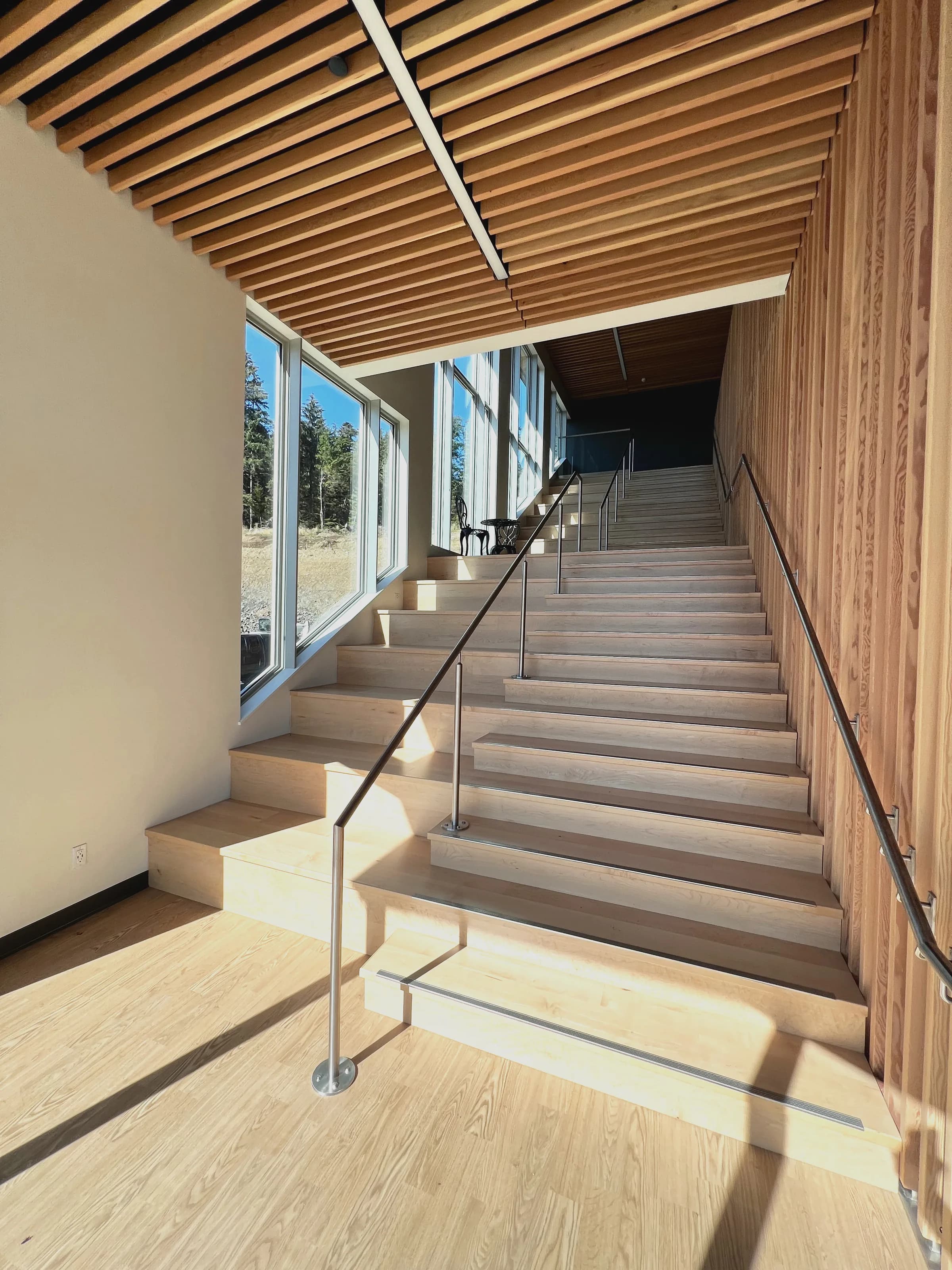 Skidegate Wellness Centre. Connecting stairs.