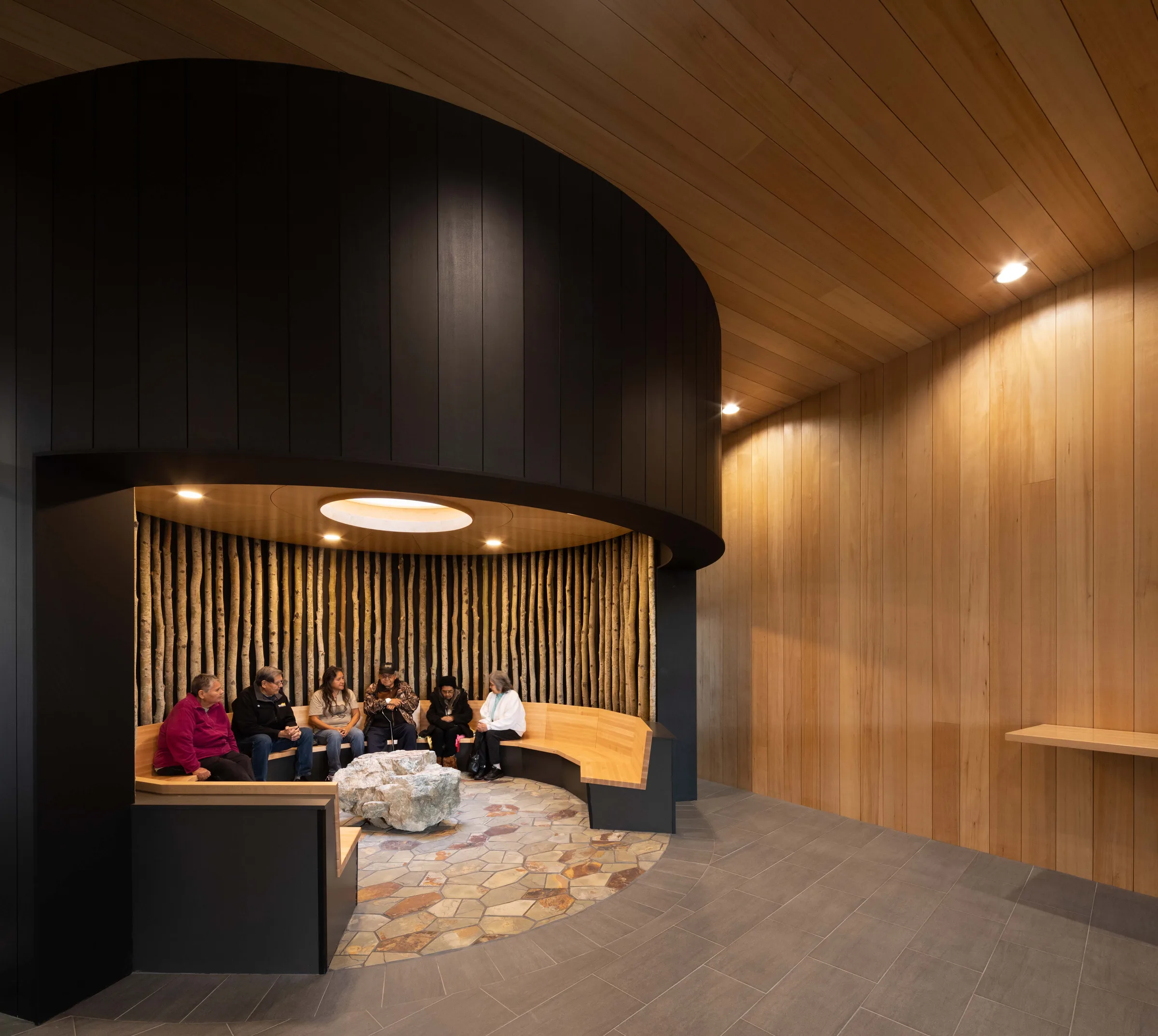 Ts'kw'aylaxw Community Centre. Informal Gathering space.